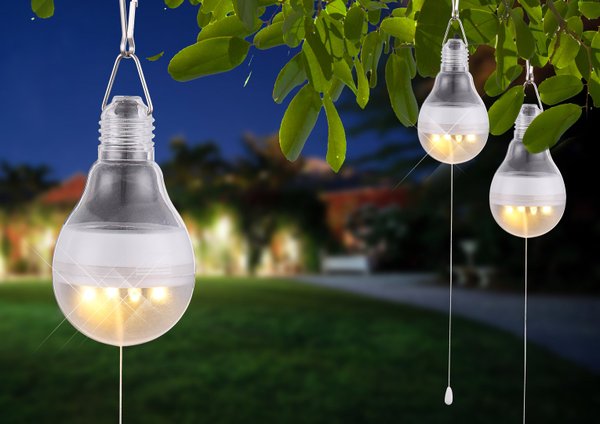 LED Solarleuchte Solar-Lampe Garten-Deko Außen-Leuchte